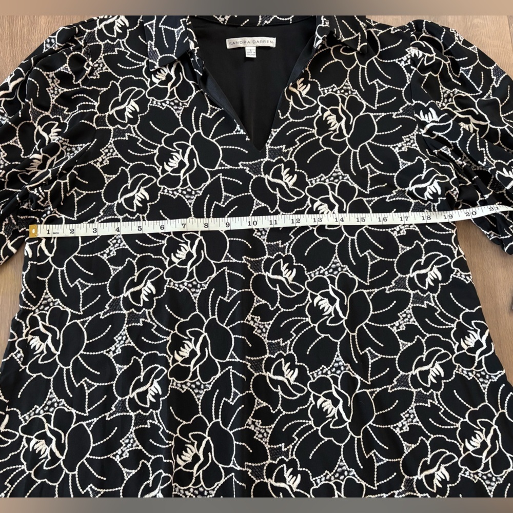 NWT Puff Sleeve Floral Swing Mini Dress - Picture 6 of 8